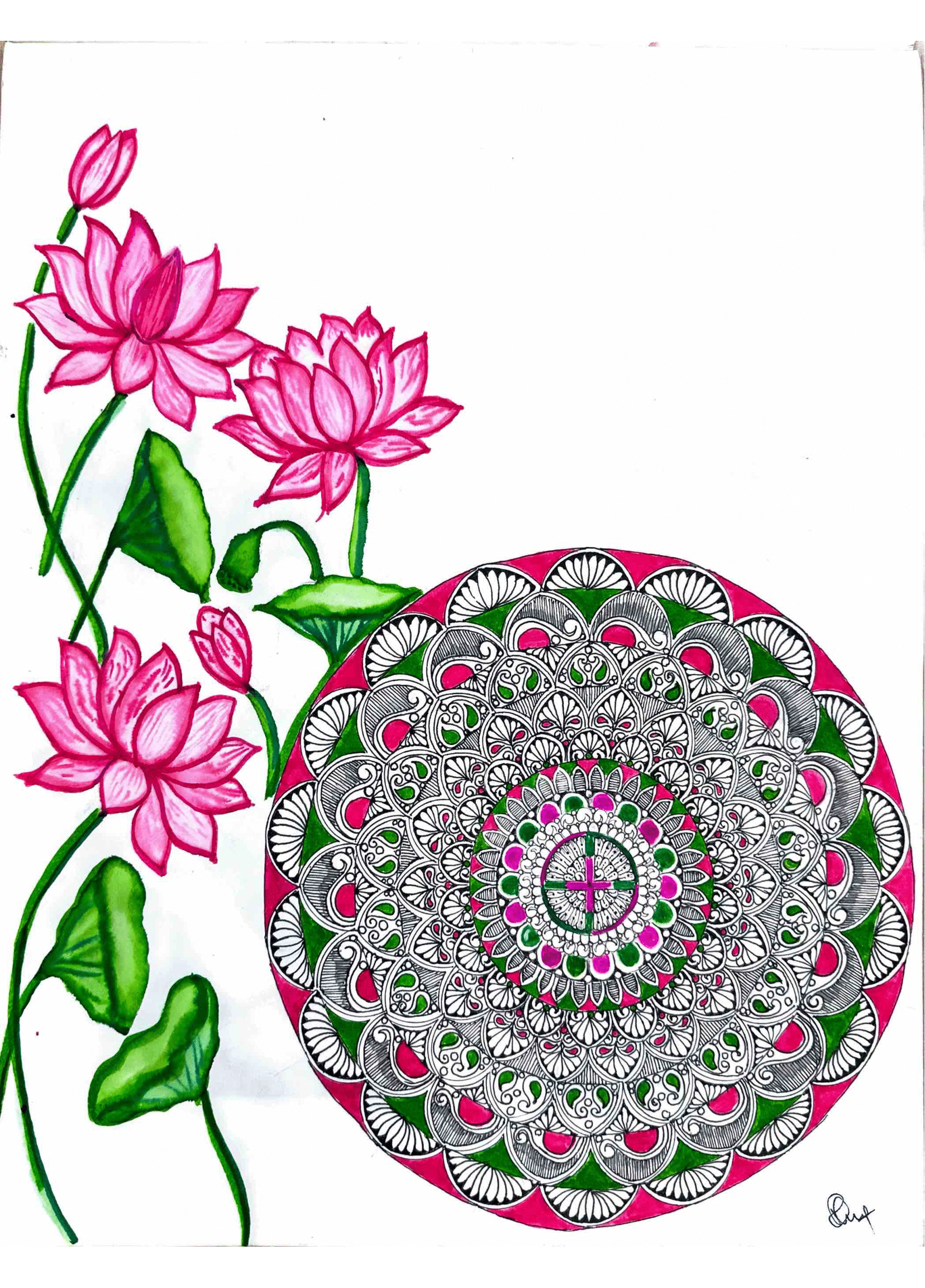 Sacred Lotus Mandala